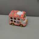 AmiDear Baby Gift for 1-2 Year Old Girl, 10-in-1 Montessori Toys Bus for Baby 6-12-18 Months+, Educational Musical Sensory Learning Toddler Toys Age 1-2, First Christmas and Birthday Gifts Pink