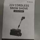 Cordless Snow Shovel, 12.5" Electric Snow Blower with 2x4.0Ah Batteries, 20V Snow Remover with Directional Chute, 6" Snow Intake and 27Ft Throw, for Driveway, Deck, Yard Steps Red