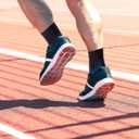 Wanderlust Plantar Fasciitis Sleeves - Open Toe Compression Socks With KT Tape (Black, L)