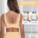 Avidlove Wireless Bras for Women Seamless Jelly Full Coverage Bralette (Beige, L)
