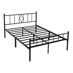 14 Inch Full Size Bed Frames with Headboard/Footboard, Under Bed Storage, Strong Metal Slats Support, No Box Spring Needed, Noise Free, Easy Assembly, Black