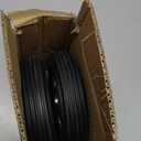 GICOOL 6" Flat Free Solid Rubber Tire and Wheel, with Ball Bearings and 5/8 Axle Bore Hole, 1.3" Centered Hub, 2 Pack