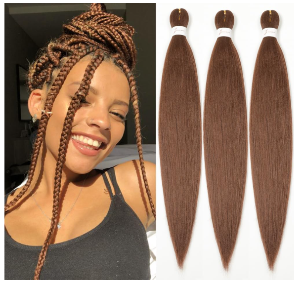 26-inch 3-pack pre-stretched woven colored hair extensions. Suitable for stage parties, Christmas, Halloween costumes, and actor costumes.