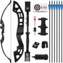 Recurve Bow for Beginners, 30/40lbs – 51" Ambidextrous Training Bow Kit, Lightweight Beginner Archery Set for Target Shooting for Adults