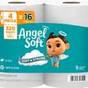 Angel Soft Toilet Paper, 4 Mega Rolls = 16 Regular Rolls, Soft and Strong Toilet Tissue, 320 Sheet