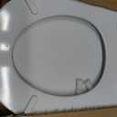 Mayfair Cassel Slow Close Toilet Seat, Easy Clean, Non Slip Premium Wood Seat, Easy Install, Made in USA, Round, White