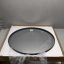 Hasipu Round Black Mirror 28 Inch Round Bathroom Mirror Metal Frame, Wall Mounted Circle Vanity Mirror Modern Decor (Horizontal/Vertical) (28"L x 28"W, Black Round)