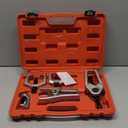 DAYUAN 5pcs Professional Front End Service Tool Kit, Pitman Arm Puller, Ball Joint Separator Tie Rod Remover Tool (Red)