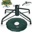 Christmas Tree Stand, Christmas Tree Stand for Artificial Tree, Christmas Tree Base for 4-6 Feet Artificial Trees, Metal Xmas Tree Holder Fits 0.5-1.37 Inch Tree Pole, DarkGreen