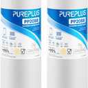 PUREPLUS 5 Micron 20" x 4.5" Whole House Sediment Home Water Filter Replacement Cartridge, Compatible with DGD-5005-20, FPMB5-20, AP810-2, 155358-43, SDC-45-2005, 2PP20BB1M, P5-20BB, FP25B, Pack of 2 