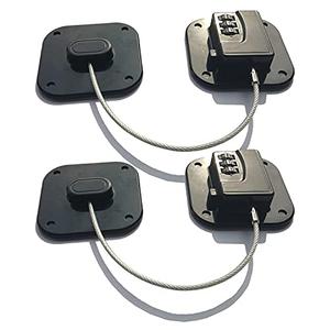 YEYA Upgraded Refrigerator Door Lock with Combination for Adults, Lock for Fridge, Freezer, File Cabinets, Desk Drawers, Locker, Child Safety Latch, Easy Install No Drlling 2 Pack