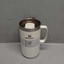 STANLEY Everyday Camp Mug | Drink Through Lid | Cup for Coffee, Tea and Drinks | Insulated Stainless Steel Coffee Mug | BPA-Free (24 Ounces, Cream Gloss)