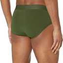 Amazon Essentials Mens Cotton Jersey Brief Underwear (Available in Big & Tall) (Medium, Dark Olive/Royal Blue/Grey Heather)