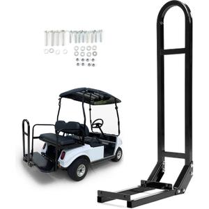 ECOTRIC Universal Golf Cart Rear Seat Safety Grab Bar Safety Seat Handle Rail Handles for Yamaha Club Car EZGO TXT DS Golf Cart Accessories