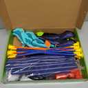 2 Pack Bow and Arrow Set for Kids, Light Up Archery Set with 14 Suction Cup Arrows, Archery Targets Outdoor Games for Kids Ages 4-8 8-12, Birthday Gifts Toys for 5 6 7 8 9 10 11 12 Year Old Boys Girls (Blue&purple)