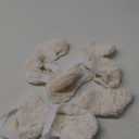 Sosation 4 Pairs Heel Protectors Sheepskin Adjustable Heel Protectors for Pressure Sores Fleece Soft and Comfort Cover for Sitting or in Bed Cushions Pads for Boot Ankle Foot