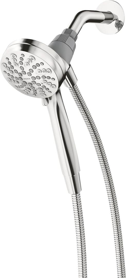 Moen Engage Magnetix Shower Head with Handheld Sprayer, 6 Handheld Shower Head Spray Functions, Chrome Finish, 26100EP
