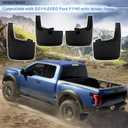 4PCS Mud Flaps Splash Guards Compatible with 2015-2020 Ford F-150 with Factory Fender Flares, Front and Rear, Black