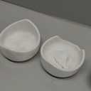 Gusto Nostro White Marble Wine Chiller for Glass and Stainless Steel Tumbler Set of 2 - Freezable Wine Glass Chiller Holder - Cool Set of Chillers and Stemless Metal Wine Tumblers for HomeBar (Silver)