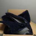 Foxmas Fluffy Navy Blue Rug for Living Room, Shaggy Soft Fuzzy 6x9 Large Area Rugs for Bedroom, Thick Non-Slip and Machine Washable Indoor Carpet for Kids Girls Boys Nursery Dorm Home Decor, Navy Blue