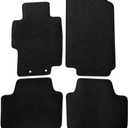 FREEMOTOR802 Nylon Car Floor Mats Carpets Liner, Fits 2004-2008 Acura TSX, Factory Fitment Auto Interior Accessories Replacement Non-Slip, Black 4PCS