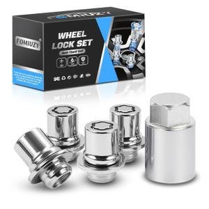 Wheel Lock Lug Nut Set M12 x 1.5 Anti Theft Fit Toyota Camry Tacoma Corolla Highlander Avalon RAV4 Sienna Venza Celica Prius Matrix CHR Mirai Lexus RX350 IS250 ES350 NX200T Replace 00276-00900