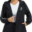 NINGMI Women Lightweight Rain Jacket Waterproof Raincoats With Hood Rain coat Windbreaker Zipper for Outdoor Hiking Travel,XL