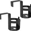 2-Pack Car Cup Holder, Waterproof and Durable, Portable Multifunction Automotive Cup Storage Accessories, Universal for Most Cars, Shockproof Scratchproof Side Window Seat Armrest Cup Holder (Black) (Style 1)