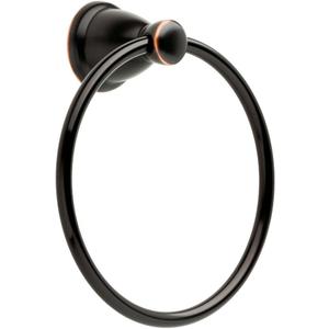 Franklin Brass Kinla (1-Pack) Hand Towel Holder Oil Rubbed Bronze Towel Racks for Bathroom Wall Round Towel Ring Holder for Bath Towel Hanger for Kitchen, Bathroom Accessories KIN46-ORB-1