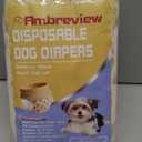 Ambreview Dog Diapers Female, Disposable Diapers for Female Dog with Stretchy Waist, Pull Up Puppy Wraps for Doggie in Heat Period Super Absorbent Leak-Proof Doggy Diaper for Dogs 10PCS (M)