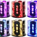 6 Sets 80s Party Decorations 90s Cassette Tape Bucket Centerpiece Tape Radio Boombox Birthday Party Table Neon Light Decorations for 1980 1990 Hip Hop Supplies