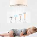 Caged Low Profile Ceiling Fans with Lights, Bladeless Ceiling Fan with lights Remote, Flush Mount Modern Enclosed with 6 Speeds for Bedroom, Kitchen (Nickel), 20 inch