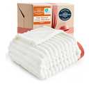 Bedsure GentleSoft White Throw Blanket for Couch - Cozy Soft Blankets for Women, Cute Small Fleece Throws for Girls, House Bedroom Decor Aesthetic Gift for Women, Off White, 50x70 Inches