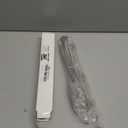 Lamp Cord with Switch Replacement Lamp Cord 18AWG SPT-2 Replacement Silver Power Transparent with Plug for Table Floor Lighting Fixture(Clear Sliver,15ft)