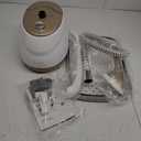 HAPAIS Steamer for Clothes,1800W Standing Garment Steamer 30s Heat-up with Adjustable Stable Double Rod,2-in-1 Flat & Hanging Ironing,Clothes Steamer with 10 Fabric Steam Modes (White gold)