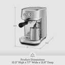 Breville BES500BST Bambino Plus Espresso Machine, Black Stainless Steel

Make Café-Quality Espresso, Lattes And Cappuccinos At Home With This Compact, Semi-Automatic Coffee Maker For Home Baristas