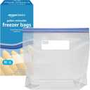 Amazon Basics Reclosable Freezer Gallon Bags, BPA Free, 90 Count (Previously Solimo)