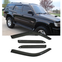 Original Side Window Wind Vent Deflector fit for 1996-2002 Toyota 4Runner,4pcs Outside Mount Tape-On Nice Sun Rain Guards Set,Dark Smoke Window Visor 94751