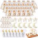 50 Sets Baby Shower Favors Lavender Moon Star Soaps for Guests with Thank You Cards Organza Bags Baby Shower Gifts for Gender Reveal Party Decoration Women Men