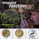 TideWe Hunting Rangefinder with Rechargeable Battery, 700Y Camo Laser Range Finder 6X Magnification, Distance/Angle/Speed/Scan Multi-Functional Water-Resistant Rangefinder with Case