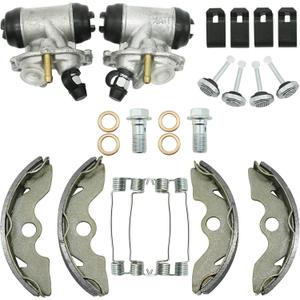M MATI Front Brake Wheel Cylinders & Shoes for Honda FourTrax 300 TRX300 2x4 1993-2000 (Left&Right) 45370-HC4-505 45350-HC4-505 06450-HC4-900