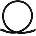 2 AWG 2 Gauge Single Black 2 feet w/ 5/16" Lugs Pure Copper Battery Inverter Cables for Solar, RV, Auto, Marine Car, Boat