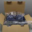 XVISHX 45x45 Inches Hexagonal Type Puppy Playpen, Dog Playpen for Puppies or Small Dogs, DogFence Pet Playpen for Indoor & Outdoor, Sturdy Safety Dog Pen with Thickened Fabric, Breathable Mesh (Blue)