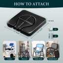 Commode Seat Cushion, Super Soft Sponge Padded Commode Chair Seat Pad for Elderly/Handicapped/Disabled, Shower Wheelchairs, Toilet Chairs