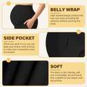 Women's Maternity Leggings Over The Belly Pregnancy with Pockets Yoga Pants Active Wear Tights Pants Workout (XXL)