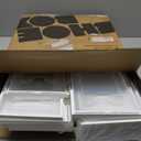 SEE SPRING 12 Pack Shoe Storage Box, Clear Plastic Stackable Shoe Organizer for Closet, Space Saving Foldable Shoe Rack Sneaker Container Bin Holder (Large Fit Size 9)