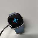 Fitbit Versa 4 Fitness Smartwatch with Daily Readiness, GPS, 24/7 Heart Rate, 40+ Exercise Modes, Sleep Tracking and more, Waterfall Blue/Platinum, One Size (S & L Bands Included) 