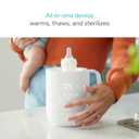 Munchkin Precision Baby Bottle Warmer for Breastmilk, Formula, Food Jars, and Sterilizing Small Parts - Compatible with All Bottle Brands, Glass, Silicone & Plastic, Digital Display, White (Plug-in)