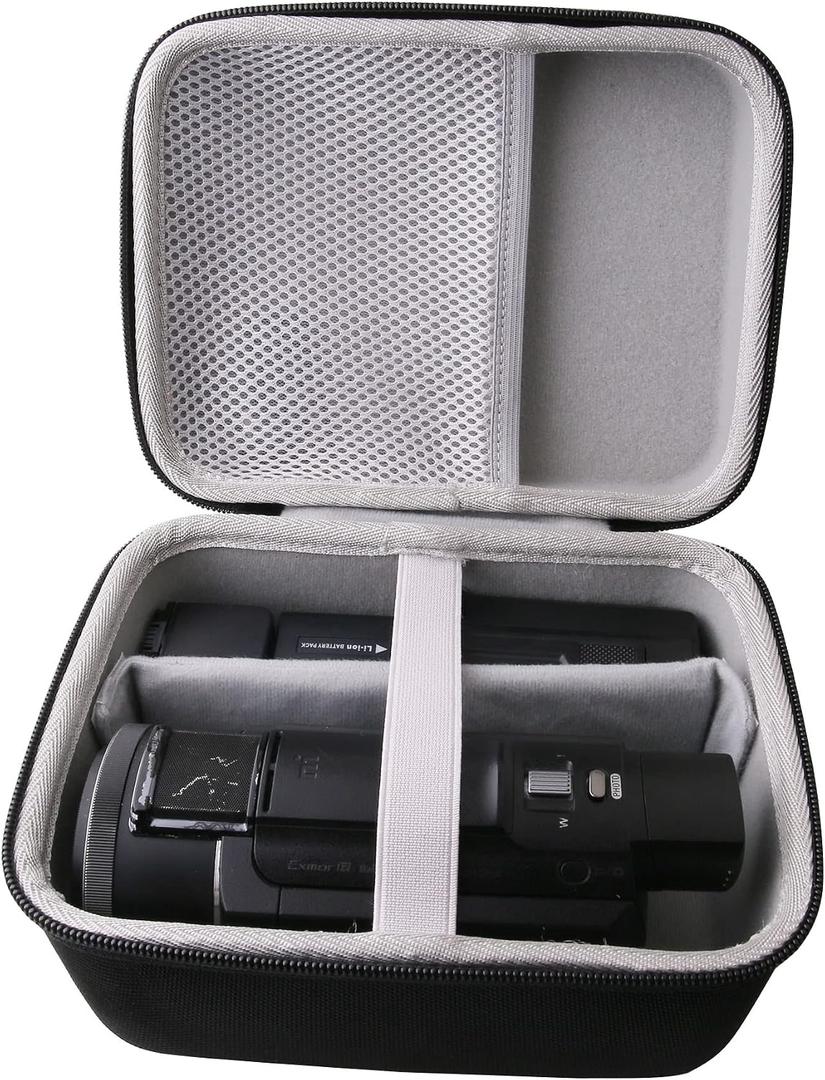 Hard Travel Case Compatible with Sony FDR-AX53/ FDR-AX43/Panasonic HC-V785/HC-V770 Video Camera Camcorder (big), 7.1 x 5.4 x 4 inches