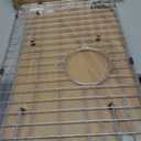 Kitchen Sink Grid and Sink Protectors 26" X 14 1/16", with Rear Drain